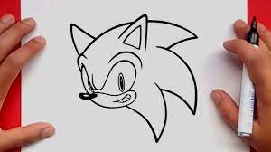how to draw sonic the hedgehog face