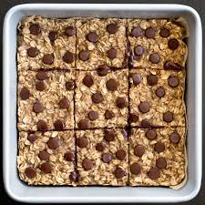 baked oatmeal bars chocolate covered