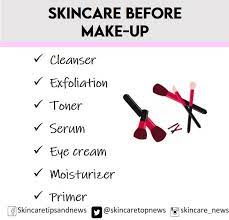 prepare skin before putting makeup