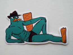 Perry the Platypus buff Sticker Phineas and Ferb - Etsy