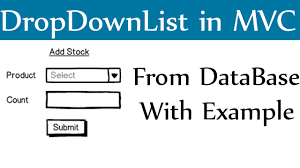 how to create dropdownlist in mvc with