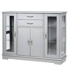 forclover gray buffet server storage
