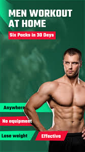 men workout at home six packs in 30