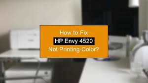 fix hp envy 4520 not printing in color