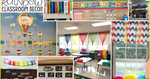 rainbow themed classroom decor