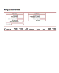Mortgage Payment Calculator Extra Payment 6 Examples In Excel Pdf