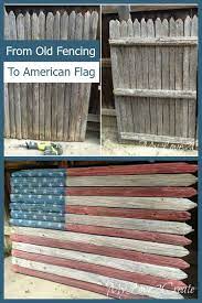 Diy American Wood Flag Picket Fence Crafts Wooden American Flag  gambar png
