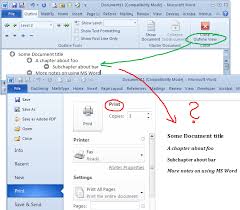 Printing A Microsoft Word Document In Outline Format Super User