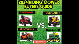 2024 riding lawn tractor ers guide