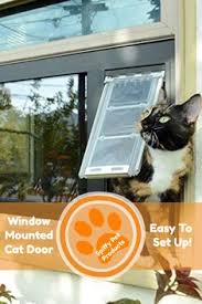 7 window mounted cat door ideas cat