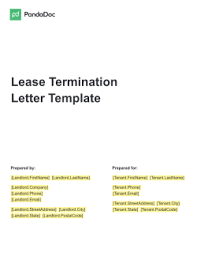 lease termination letter free ready
