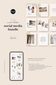 Do you need to create social media images for work, school, or for your personal life? Canva Social Media Templates Elsie Social Media Template Facebook Post Template Social Media