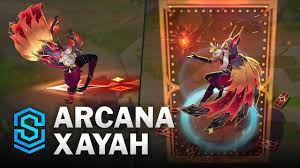 Arcana Xayah Skin Spotlight - Pre-Release - League of Legends - YouTube