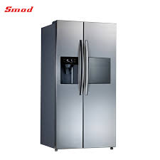 French door refrigerator with autofill in fingerprint resistant stainless steel, counter depth. China Home Use Big Size Side By Side Door Double Door Freezer Refrigerator China Side By Side Door Refrigerator And Led Display Fridge Price