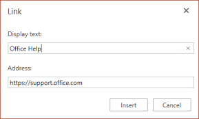 Add A Hyperlink To A Slide Office Support