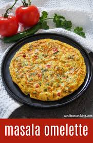 masala omelette caroline s cooking