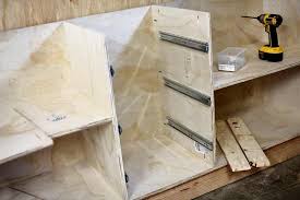 Used filing cabinets are cheap and easy to modify! How To Build Diy Garage Cabinets And Drawers Thediyplan