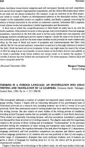 thinking in a foreign language an investigation into essay writing abstract