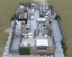 Modern House Design Plan 8 0m X 12 5m