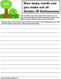 garden of gethsemane sunday lesson