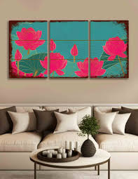 Vinoxo Lotus Flower Wall Art Painting