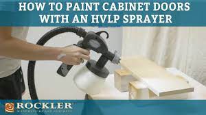 how to paint cabinet doors using an