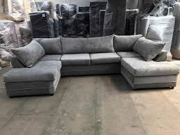 u shape sofa brand new grey