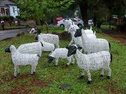 beaded wire sheep and goats south