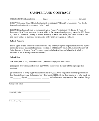 Free 8 Sample Land Contract Forms In Pdf Doc