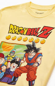 Machine wash cold with like colors. Yellow Dragon Ball Z T Shirt Pacsun