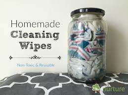 natural homemade cleaning wipes non