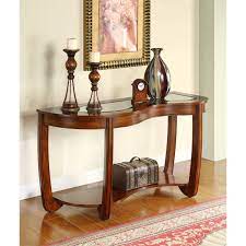 Bowery Hill Curved Console Table In