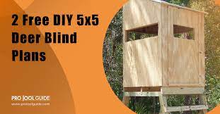 2 free diy 5x5 deer blind plans