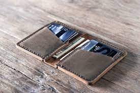 Handmade Leather Wallet Card Holder
