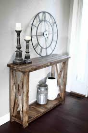 diy farmhouse entryway console table