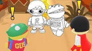 Tag with ryan coloring pages. Tag With Ryan Red Titan Vs Red Titan And Gus Coloring Pages Youtube