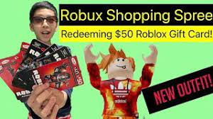 redeeming my 50 roblox gift card code