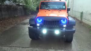 Jeep Wrangler Color Changing Halo Lights