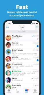 telegram messenger on the app