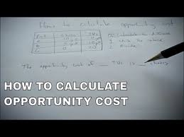 How To Calculate Opportunity Costs Youtube