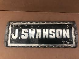 Early J Swanson Reverse Painted Glass