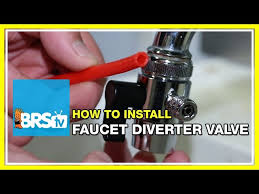 how to install a faucet diverter valve