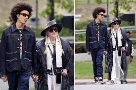 I love being a mother. Madonna Boyfriend Ahlamalik Williams Watch Her Son S Soccer Game