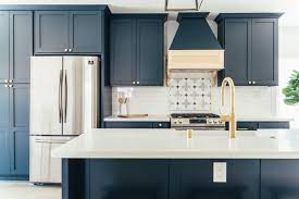 25 navy blue kitchen paint colors and