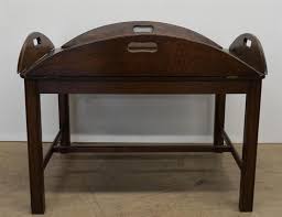 Stained Oak Butlers Tray Top Table