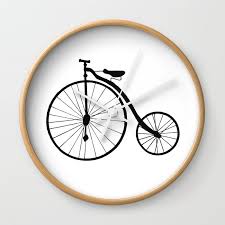 vintage bicycle wall clock by marissa
