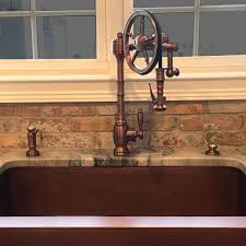 copper sink. copper kitchen faucets