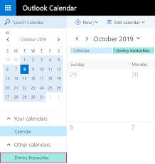 how to add calendar to outlook shared