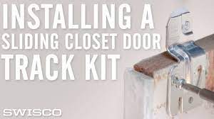 door sliding closet door track kit