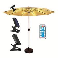 Waterproof Solar Patio Umbrella Light